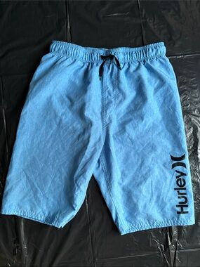 Hurley Boys Light Blue Swim Trunks
